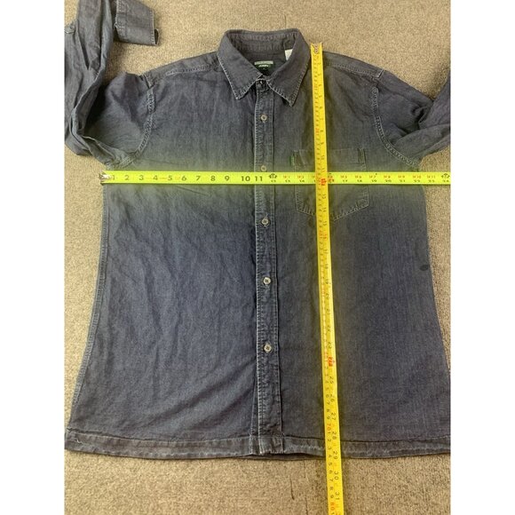 Paul Smith Jeans Mens 100% Cotton Long Sleeve Button Up Shirt Size M Blue - Picture 8 of 10